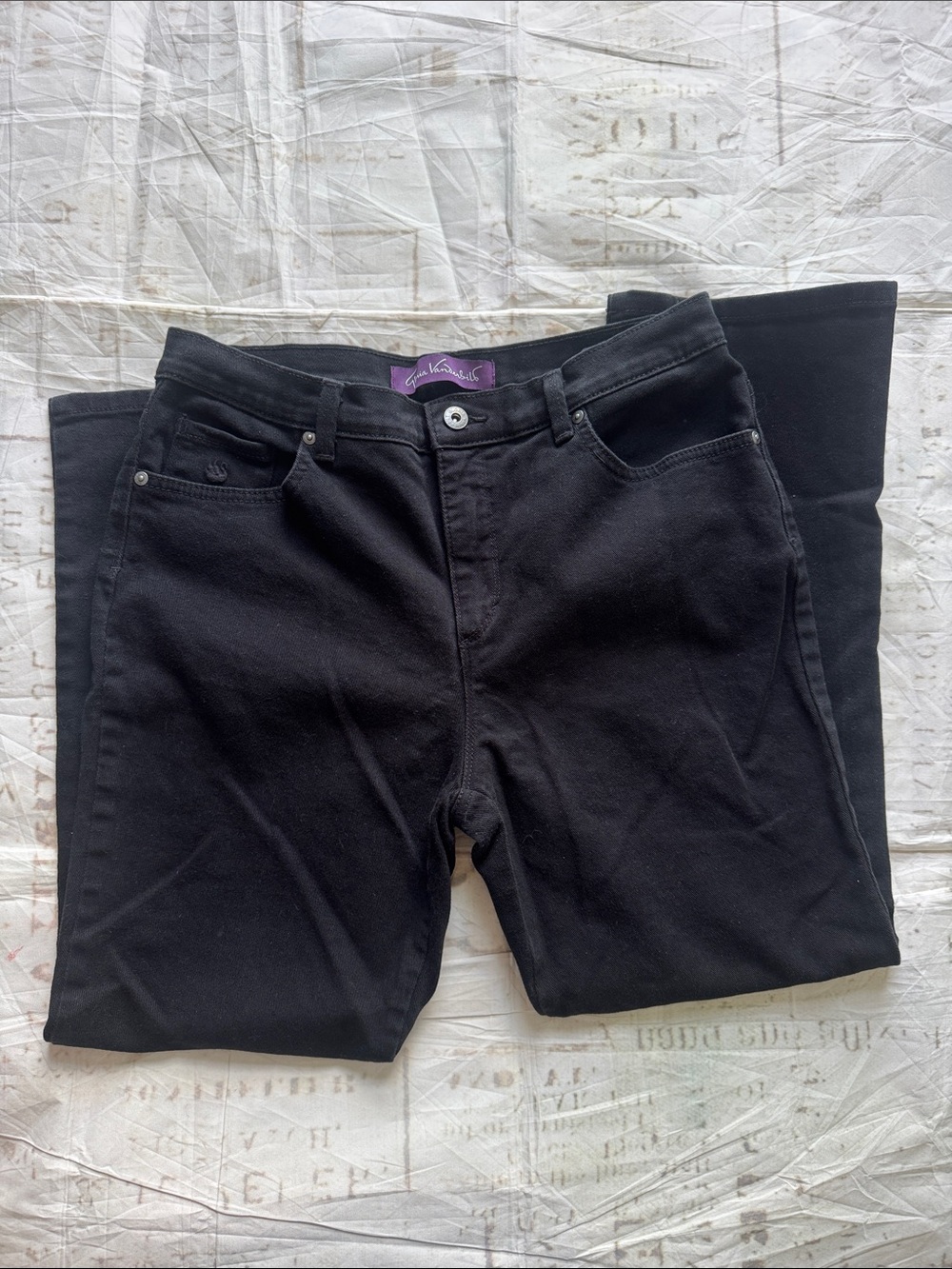 Black jeans, 10 Petite, Gloria Vanderbilt,